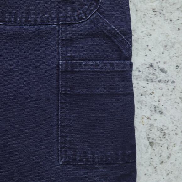 RARE Vintage Carhartt B25 MDT Midnight Dark Blue Carpenter Shorts 33x8.25 - Picture 7 of 14